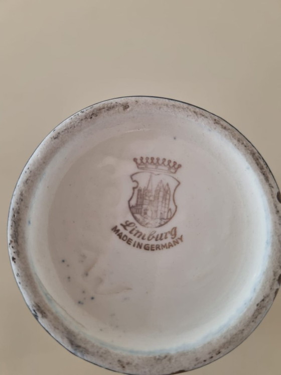 Image 1 of Elegante vaso in porcellana di Limburgo - ottime condizioni - blu cobalto