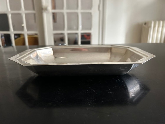 Image 1 of Art Deco silver-plated metal platter