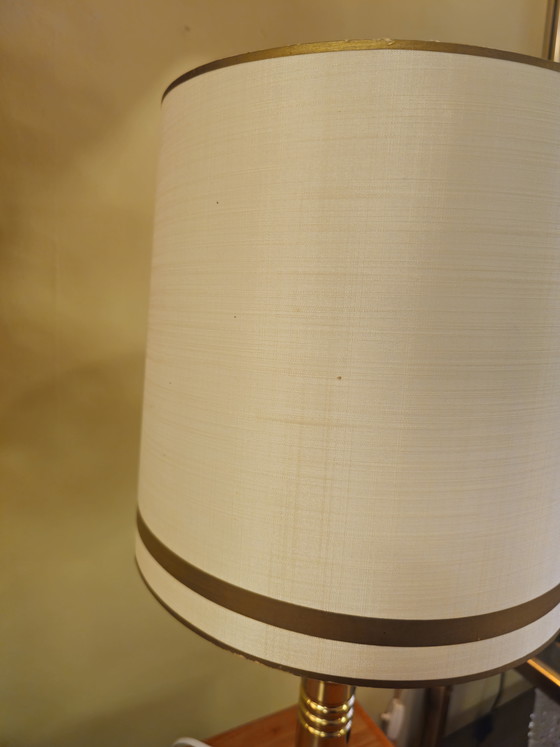 Image 1 of Vintage Messing Tafellamp Bureaulamp Lamp 