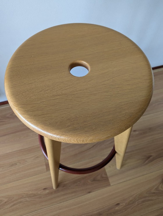 Image 1 of 3x Vitra “High Stool” Barkruk – Prouvé Edition 2002