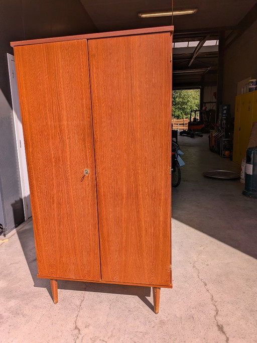 Vintage Kast Jaren 60 – kledingkasten, Metal, Wood