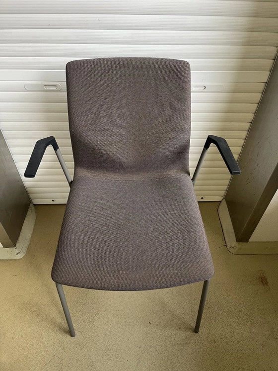 Image 1 of Chaise visiteur Cast 2 Four, piètement gris, Steelcut Trio