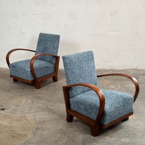 Pair of Mid-Century Armchairs by Debreceni Hajlított Bútorgyár 1960s