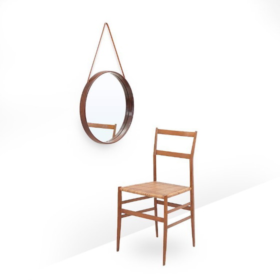 Image 1 of Specchio da parete in teak di Uno e Osten Kristiansson per Luxus, 1960