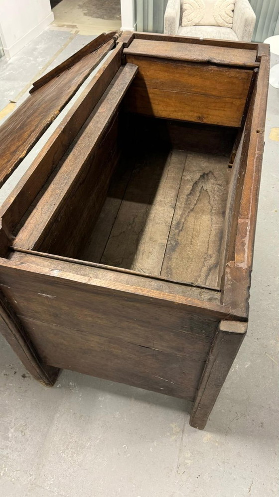 Image 1 of Antieke houten kist