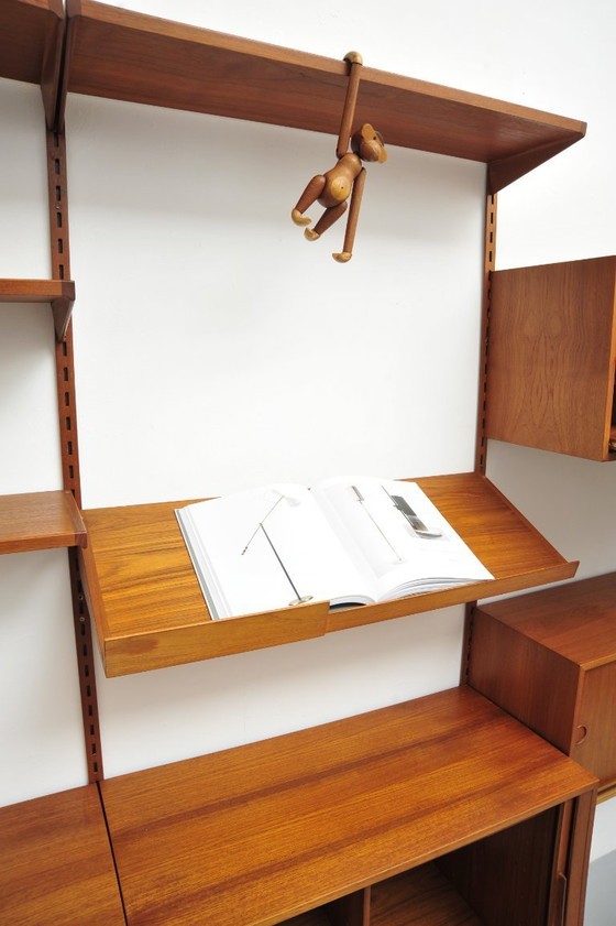 Danish Shelving System in Teak by Kai Kristiansen for Feldballes Møbelfabrik, 1960s, Shelving unit, Wood (photo 12 of 21)