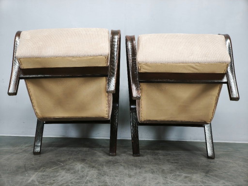 Par de sillones Kropáček & Kozelka para Interiér Praha, años 40