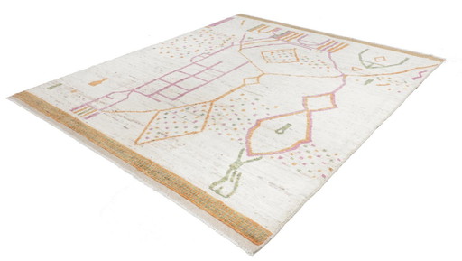 Tapis Berbère Afghan Maroc Design - Noué à la main - Style Boho Vintage 297 x 245 cm