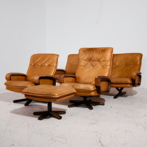 MK11265 Juego de sofás de cuero, juego de 4