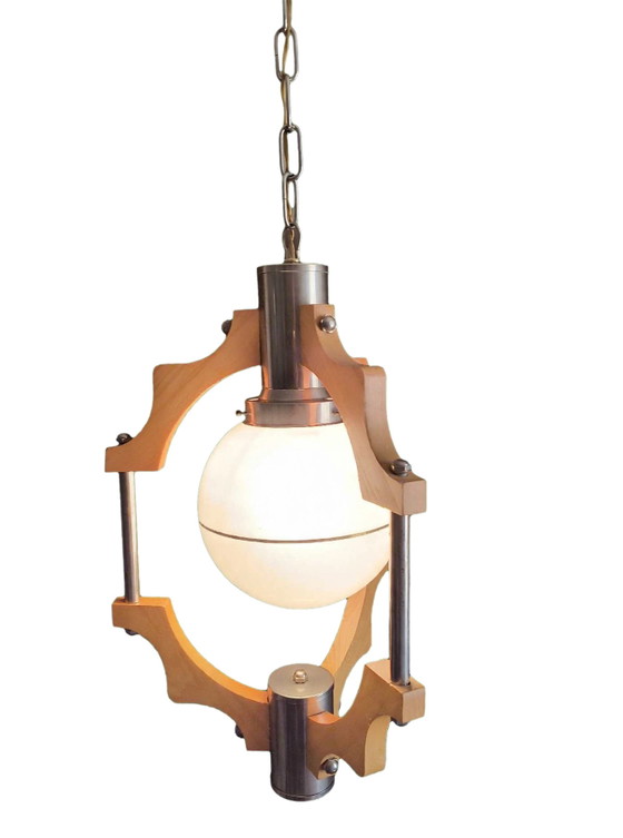 Prachtige Modernariat Design Hanglamp – Hanglampen, Glass, Metal (photo 5 of 10)