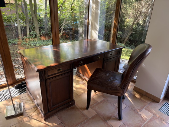 Vintage Office Furniture – Home office, Leather, Wood (photo 5 of 5)