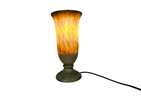 Image 1 of A. Pegasan S.L. - alabaster - Spain - goblet table lamp - 80s