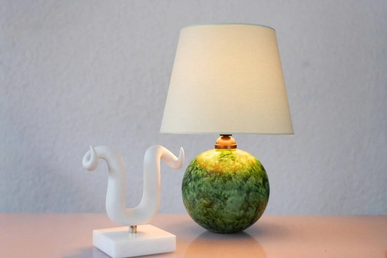 Image 1 of Scandinavian Art Deco table lamp in ceramic by Erik Mornils for Nittsjö, 1930s