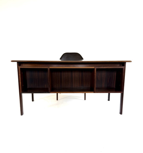 Image 1 of Scrivania danese indipendente vintage in palissandro, Willy Sigh '60