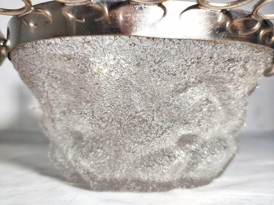 Image 1 of Secchiello per il ghiaccio in vetro con dodici bicchieri. Spagna, anni '40.