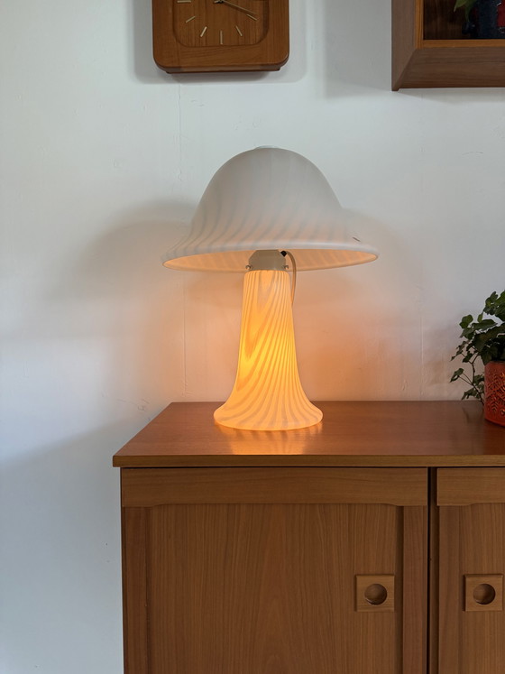 Image 1 of Lampe champignon zèbre XL vintage, Peill & Putzler '70