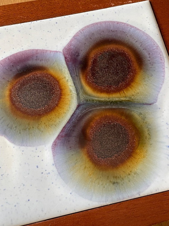 Image 1 of Posavasos de tabla de quesos Alan Wallwork de WYNCRAFT, años 70, inglés