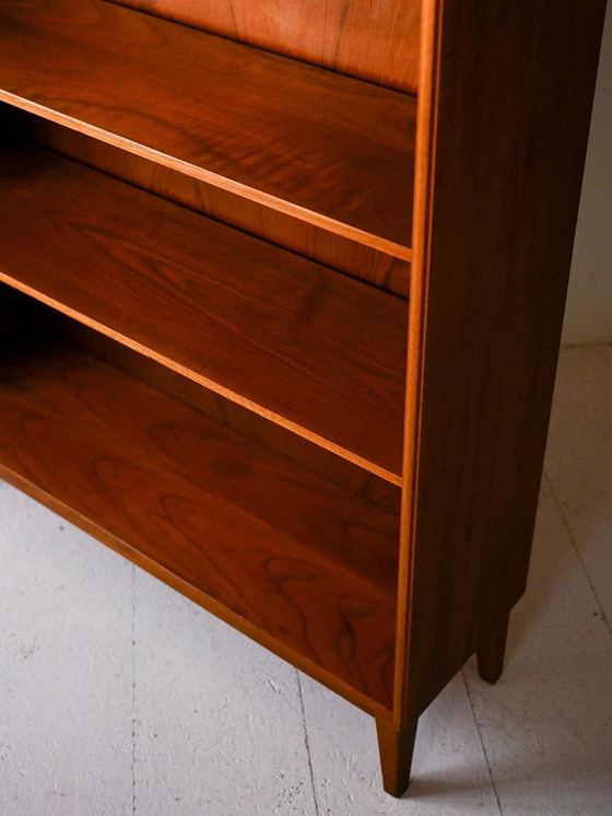 Image 1 of Scandinavian Wall Bookcase in Teak, 1950s/60s