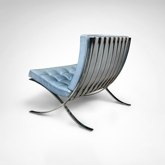 Image 1 of Barcelona loungestoel MR90 van Mies van der Rohe voor Knoll, jaren 80.
