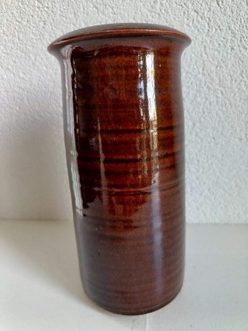 Vintage Studio Keramik Vase Joop Beekwilder, De Ronding, Intakt