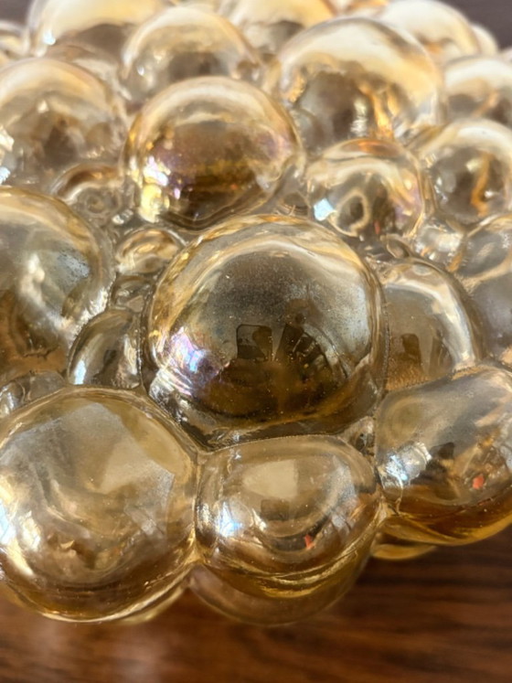60s Tynell Bubble Glas Wall or ceiling Lamp Amber Gold – Helena Tynell, Ceiling lights, Metal (photo 4 of 12)
