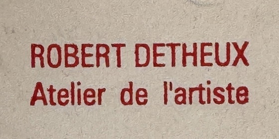 Image 1 of Robert Detheux rare peinture de 1965