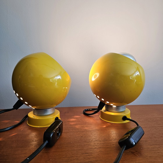 Image 1 of Set Of 2 Vintage Italian Table Lamps - Goffredo Reggiani For Lampadari Reggiani - Model "Despositato" - 1960s/70s
