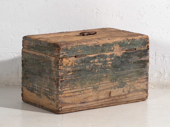 Coffre ancien de style primitif (c.1920) #71 – Armoires de rangement, Rustic (photo 40 of 40)