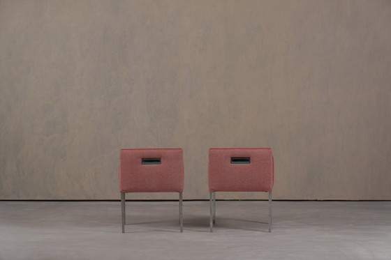 Image 1 of Sedie Ligne Roset in tessuto rosa, Francia, anni 2000, set da 2