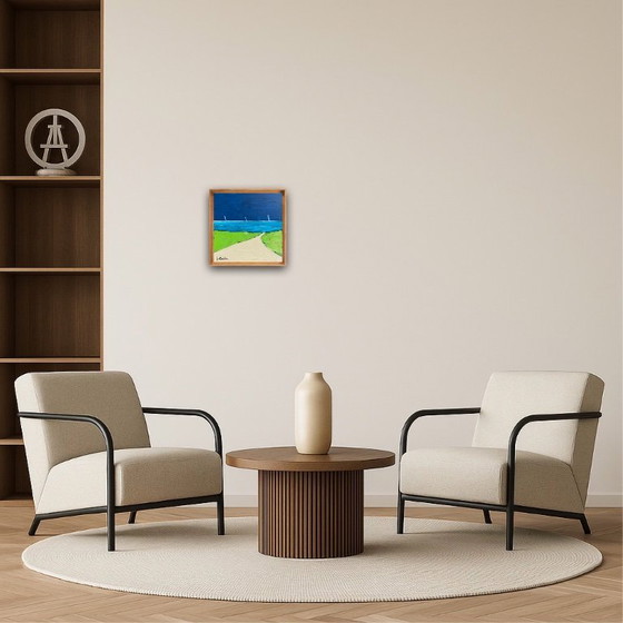 Image 1 of Acryl auf bespanntem Keilrahmen.  Format 20x20 cm.