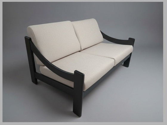 Image 1 of Vintage Scandinavian style two-seater sofa, reupholstered