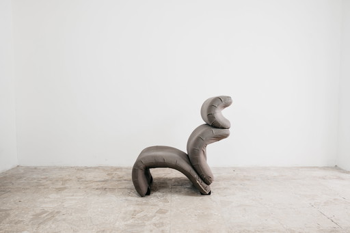 Vintage fauteuil uit de jaren 80 in modern design