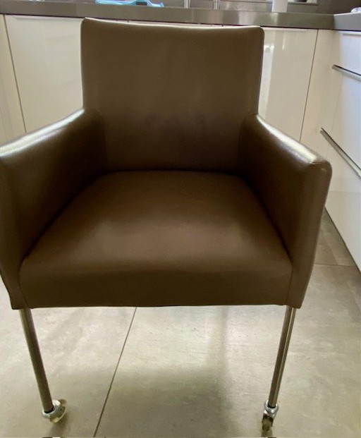 Chaises de salle à manger Arrow en cuir (5x)