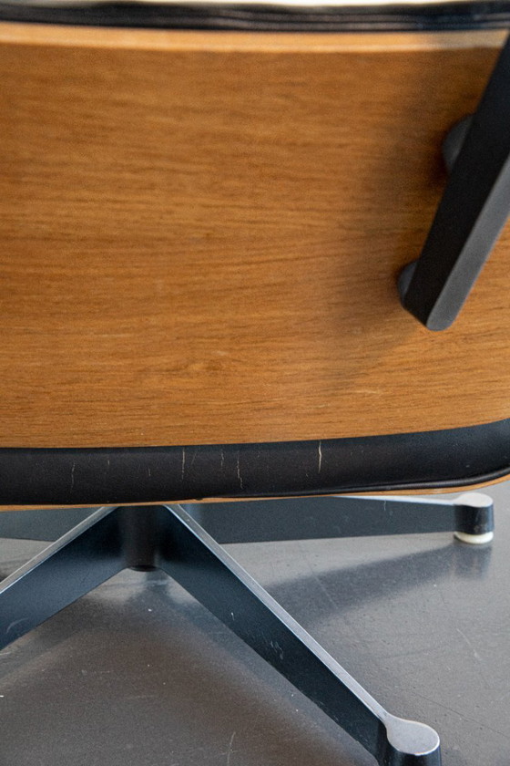 Image 1 of Eames Lounge Chair met bijpassende Ottoman (set)