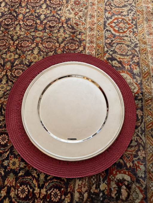 Plato de servicio plateado de 30 cm; 12 unidades – tafelaccessoires, Metal, Silver (photo 2 of 5)