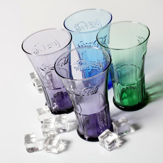 Set van 4 vintage Coca-Cola glazen / McDonald's promotie / Luminarc / 2007 – Glazen & Karaffen, Glass (photo 6 of 7)