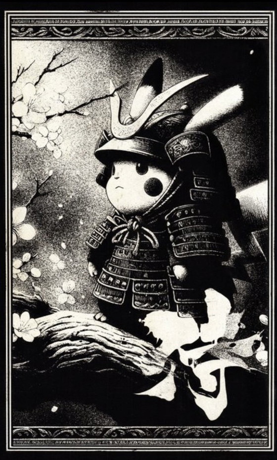 Image 1 of Kunstwerk Pikachu (Pokemon) Blossoms of Honor