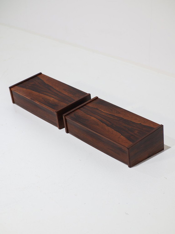Tables de nuit flottantes Palissandre Danois Années 1960 – Wood (photo 6 of 8)