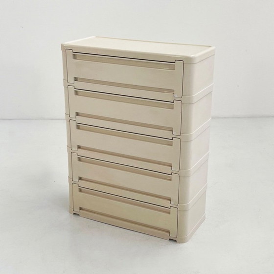 Image 1 of Cassettiera bianca modello 4964 di Olaf Von Bohr per Kartell, anni '70