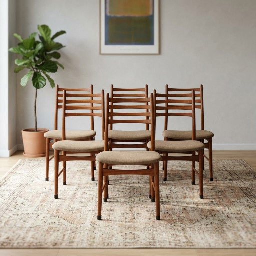 6× chaises de salle à manger vintage mid-century Wilkhahn