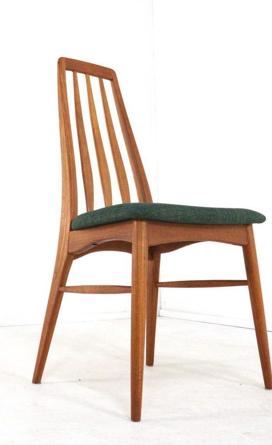 Image 1 of Set of 6 Niels Koefoed Eva dining chairs, vintage upholstered