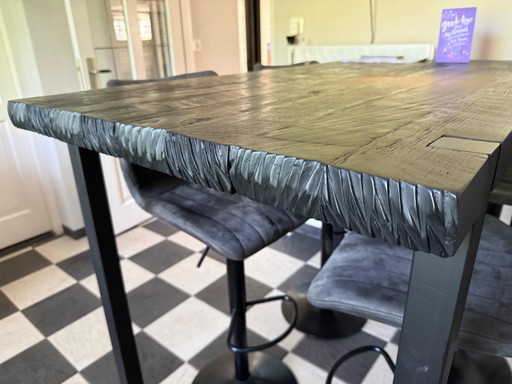 Tavolo da bar Bram nero di DTP Home