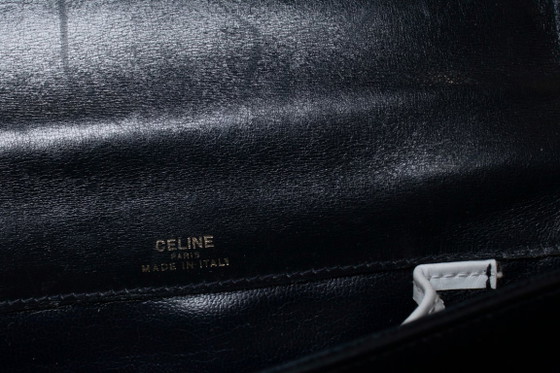 Bolso Celine de piel negra con borla y detalles blancos. – Céline, Bolsos de hombro, Calfskin (photo 11 of 13)