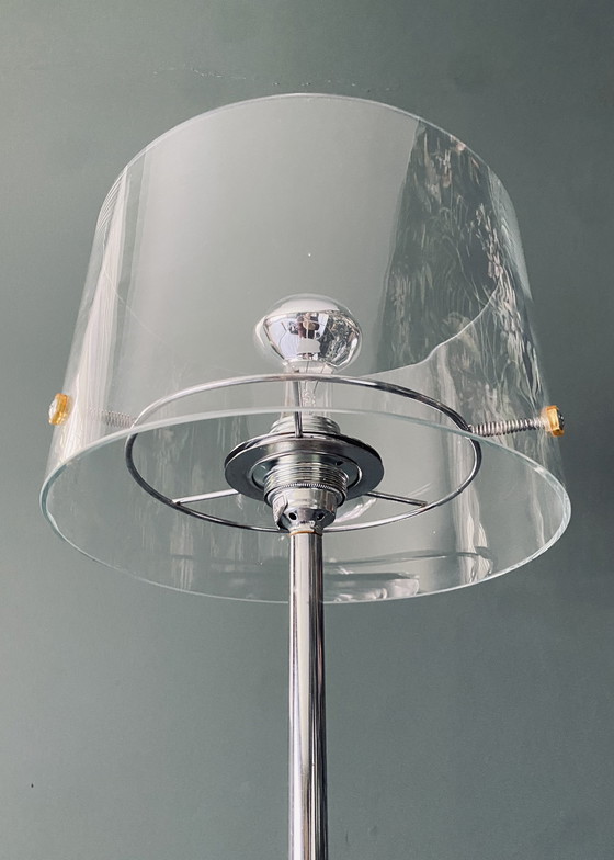 Image 1 of Seltene Glas-Tischleuchte aus den 80er Jahren – Pola Design Amsterdam