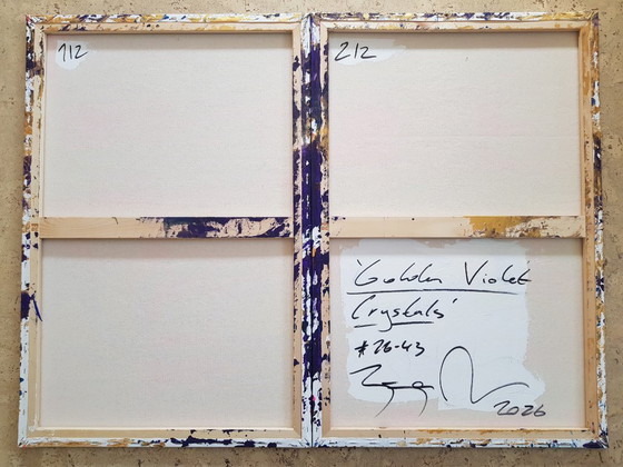 Image 1 of Jürgen Angeler - Golden Violet Crystals - XXL