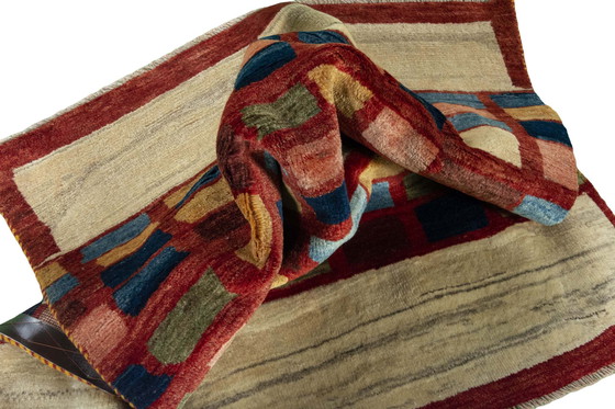 Image 1 of Tapis Gabbeh nomade noué à la main - 117 X 105 cm