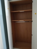 Sturdy tall linen closet