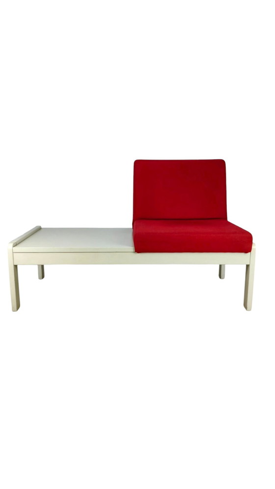 Image 1 of Mid - Century Single Sofa With Table 1970s
