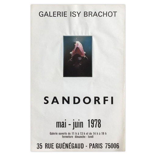 Istvan (Etienne) SANDORFI Expo – Galerie Isy Brachot Plakat 1978