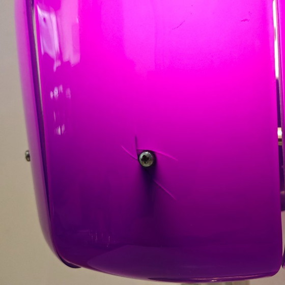 Image 1 of Lampes de table vintage en plexiglas violet